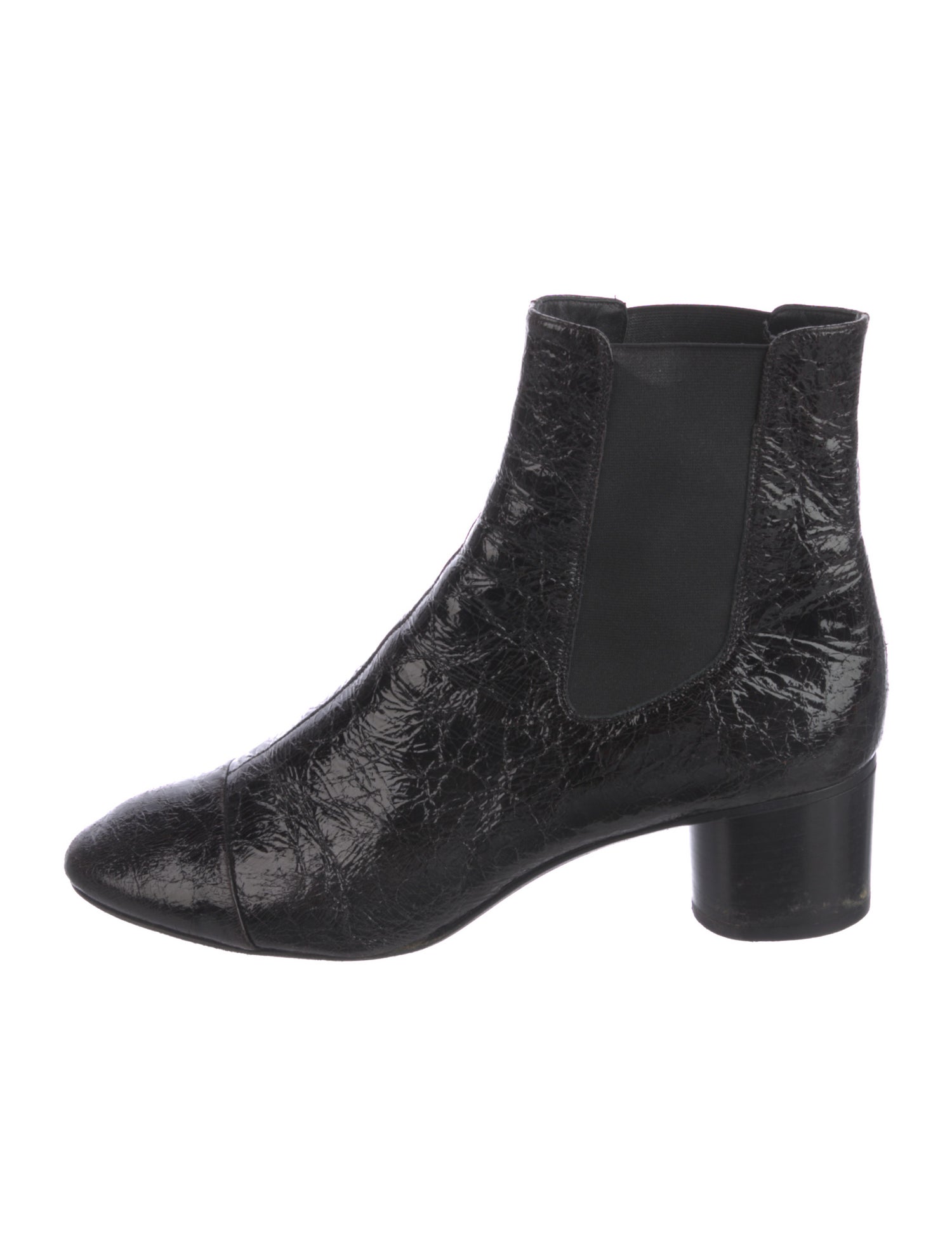 Isabel Marant Patent Leather Chelsea Boots